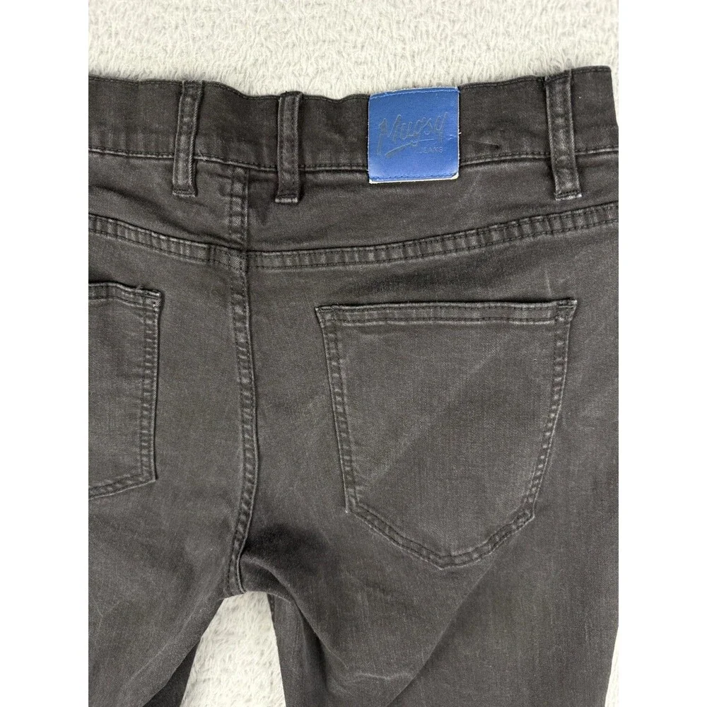 Mugsy Squid Inks Jeans Mens 33x31 Black Straight Stretch 5-Pocket FLX3NSQ Denim